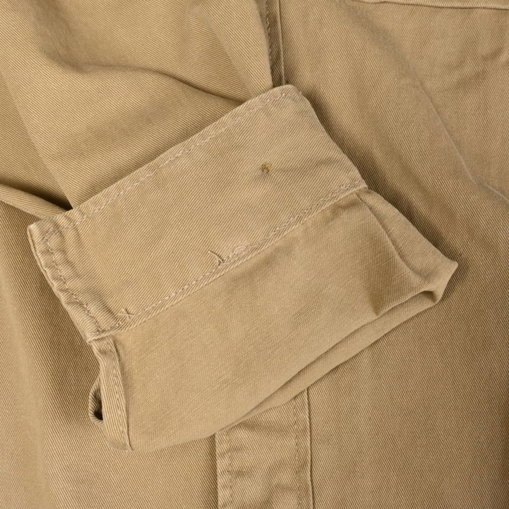 美品 NOWOS コットン ミリタリーシャツ ジャケット - ベージュ ノーウォス KL4BALHQ94_画像9