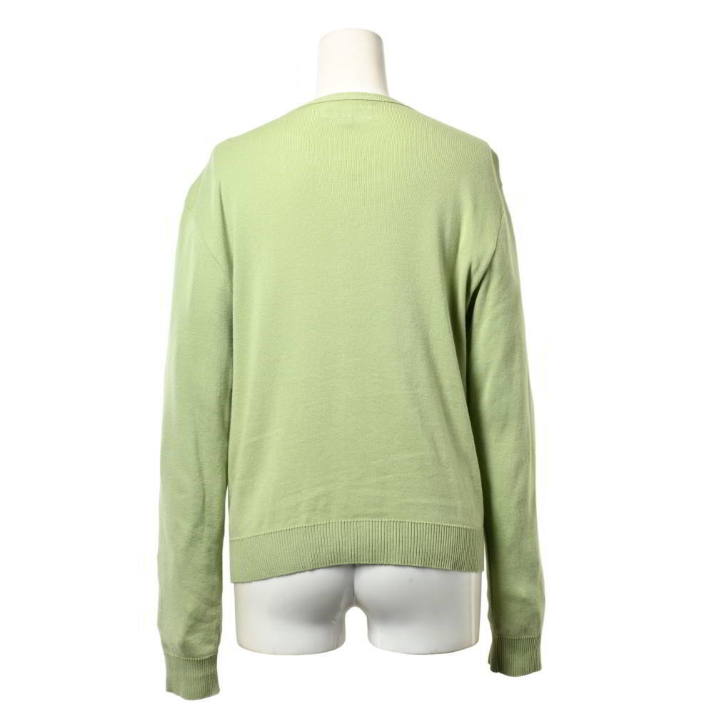 agnes b. フランス制 ロゴボタン コットン ニット カーディガン 3 グリーン アニエスベー KL4BAULB96