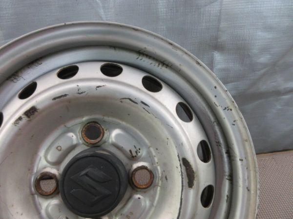 送料無料☆　1242　スズキ純正ホイール　12×4.00B　4H/100　ハブ徑54mm　1本　　キャリー?エブリィ