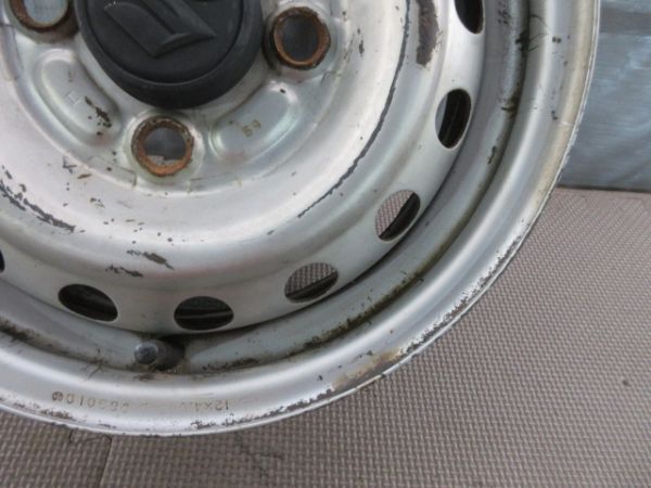 送料無料☆　1242　スズキ純正ホイール　12×4.00B　4H/100　ハブ徑54mm　1本　　キャリー?エブリィ