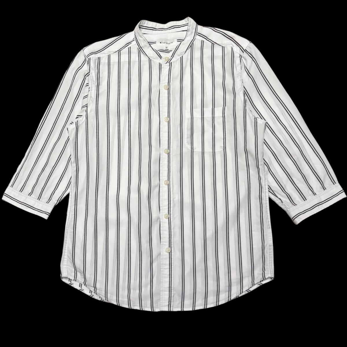 THE SHOP TK ザ ショップ ティーケー 七分袖シャツ L_画像1