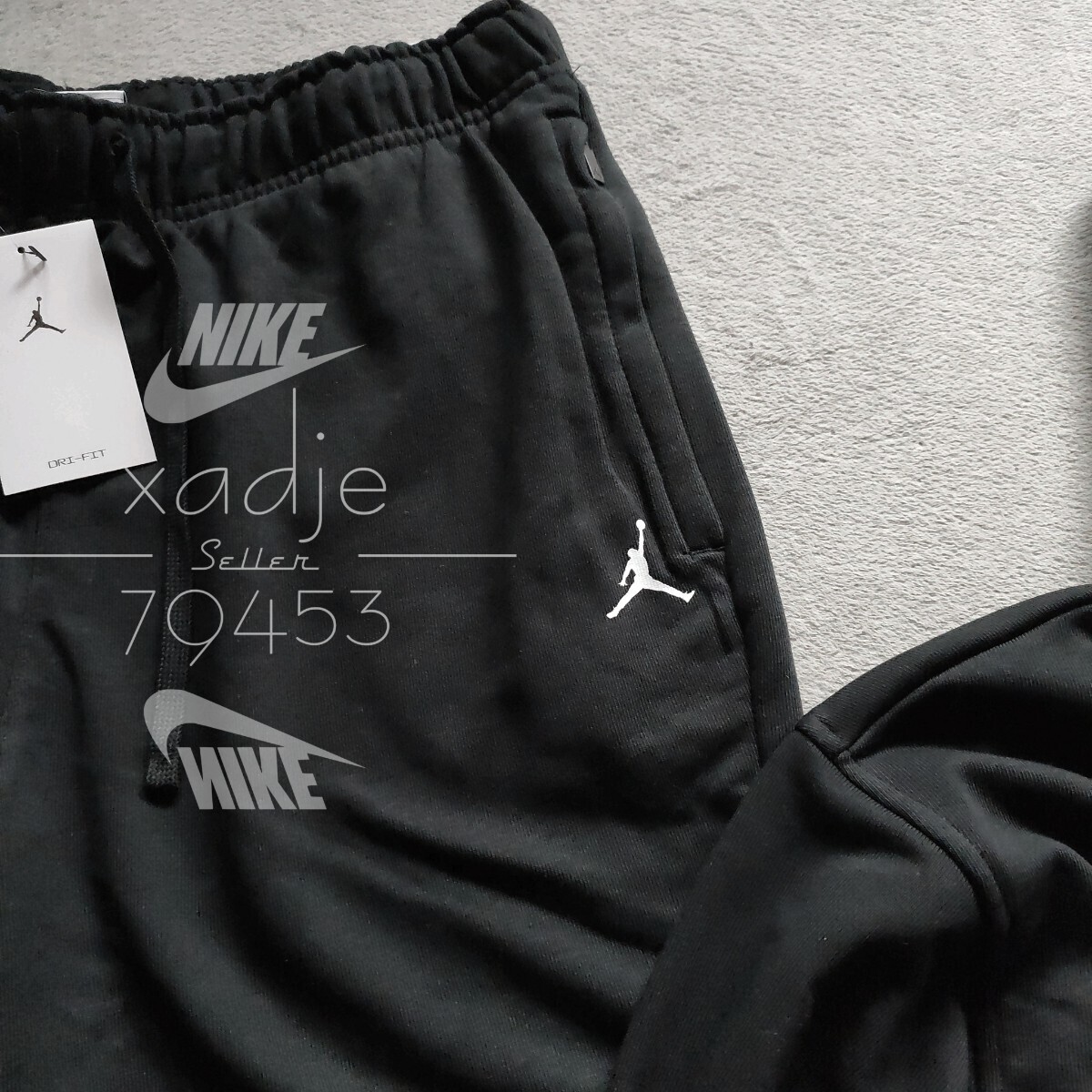 新品 正規(guī)品 NIKE ナイキ JORDAN ジョーダン 上下セット スウェット パーカー パンツ セットアップ 黒 定価19360円 US XL 日本サイズ 2XL