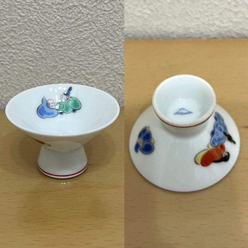 深川制磁 酒器 茶器 まとめ 15點 7種 徳利 ぐい お豬口 盃 湯呑み 蓋 ソーサー 赤富士 六歌仙 波鶴 カトレア 瑠璃 有田焼