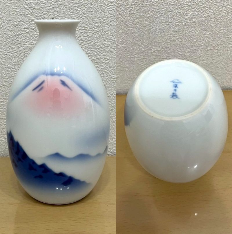 深川制磁 酒器 茶器 まとめ 15點 7種 徳利 ぐい お豬口 盃 湯呑み 蓋 ソーサー 赤富士 六歌仙 波鶴 カトレア 瑠璃 有田焼
