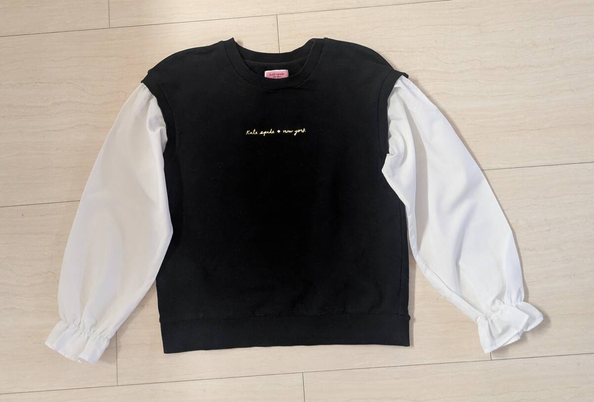 著用少　ケイトスペードニューヨーク　重ね著風(fēng)　長袖トップス　サイズ150
