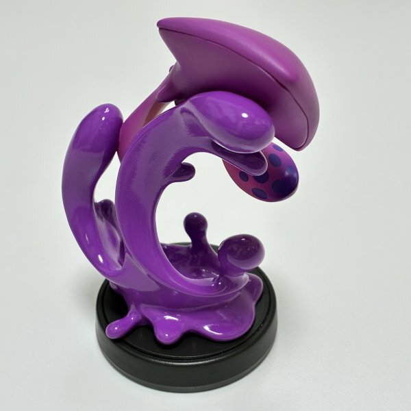M7577 ●中古 美品 即決●amiibo イカ ネオンパープル (アミーボ スプラトゥーン 紫) ●Splatoon / Squid - Neon Purple_画像5