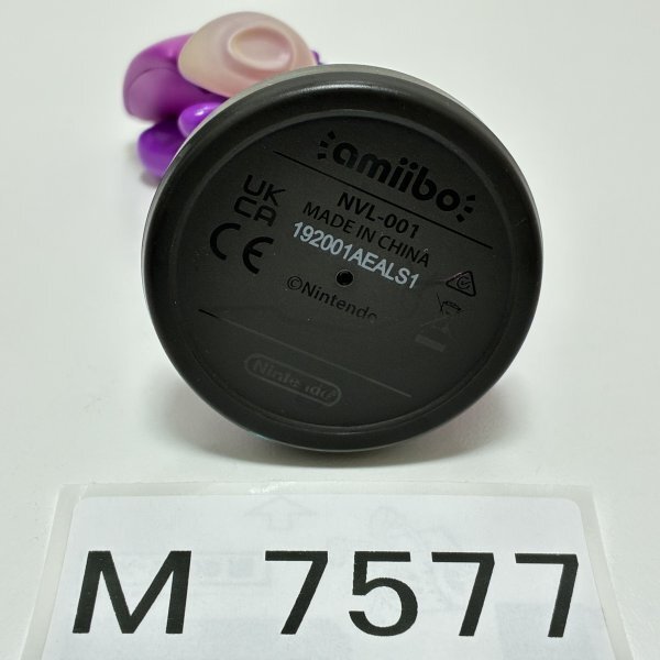 M7577 ●中古 美品 即決●amiibo イカ ネオンパープル (アミーボ スプラトゥーン 紫) ●Splatoon / Squid - Neon Purple_画像9