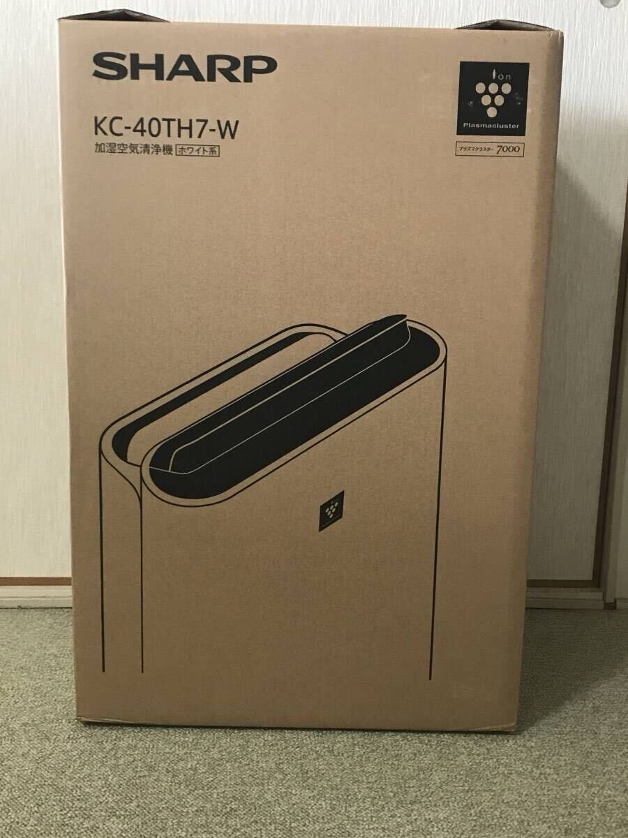 **SHARP sharp KC-40TH7-W увлажнение очиститель воздуха 18 татами "plasma cluster" система очищения воздуха ионами белый нераспечатанный товар не использовался товар **