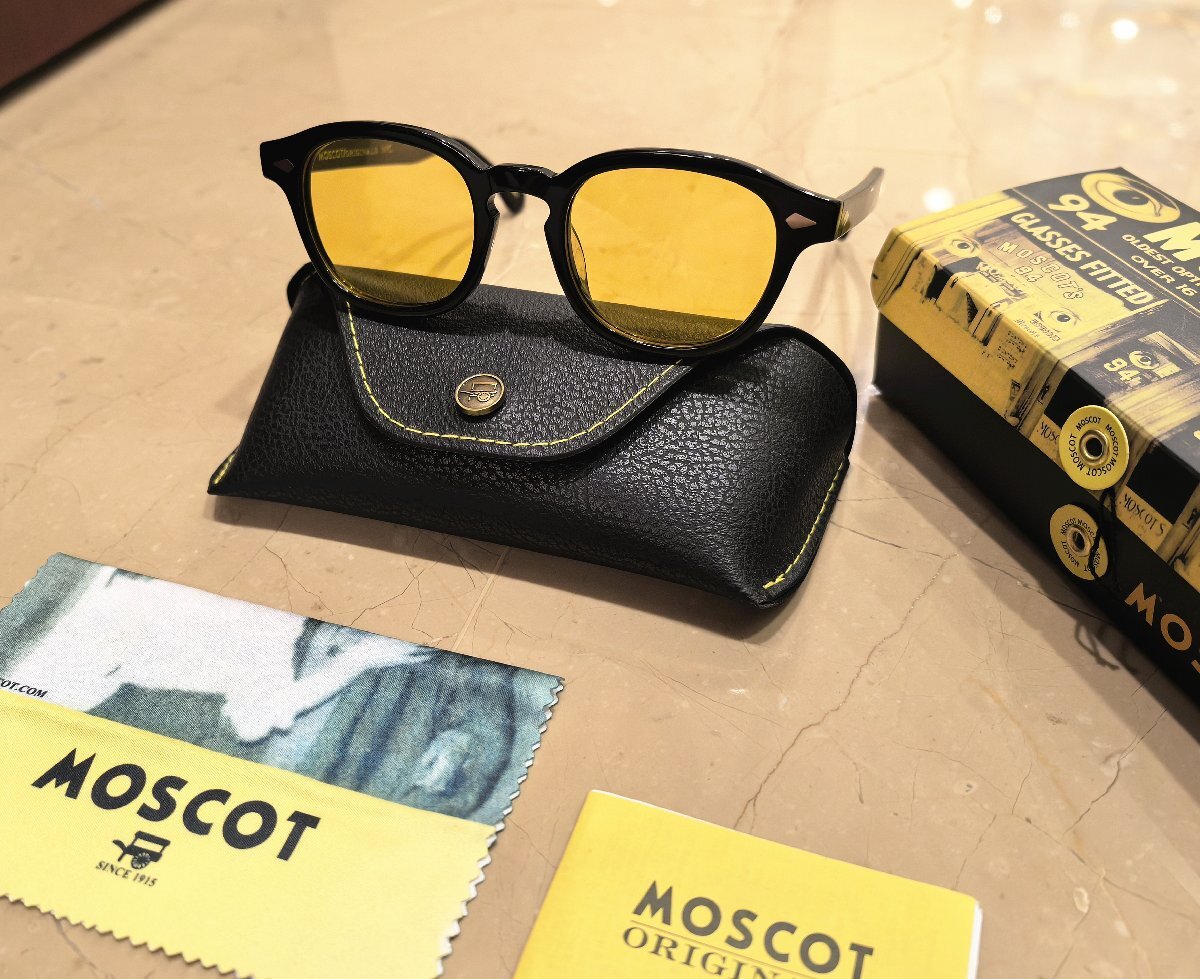 名作モデル☆新品☆ MOSCOT モスコット LEMTOSH レムトッシュ ウェリントン眼鏡 メガネ?サングラス?ジョニーデップ愛用モデル/茶