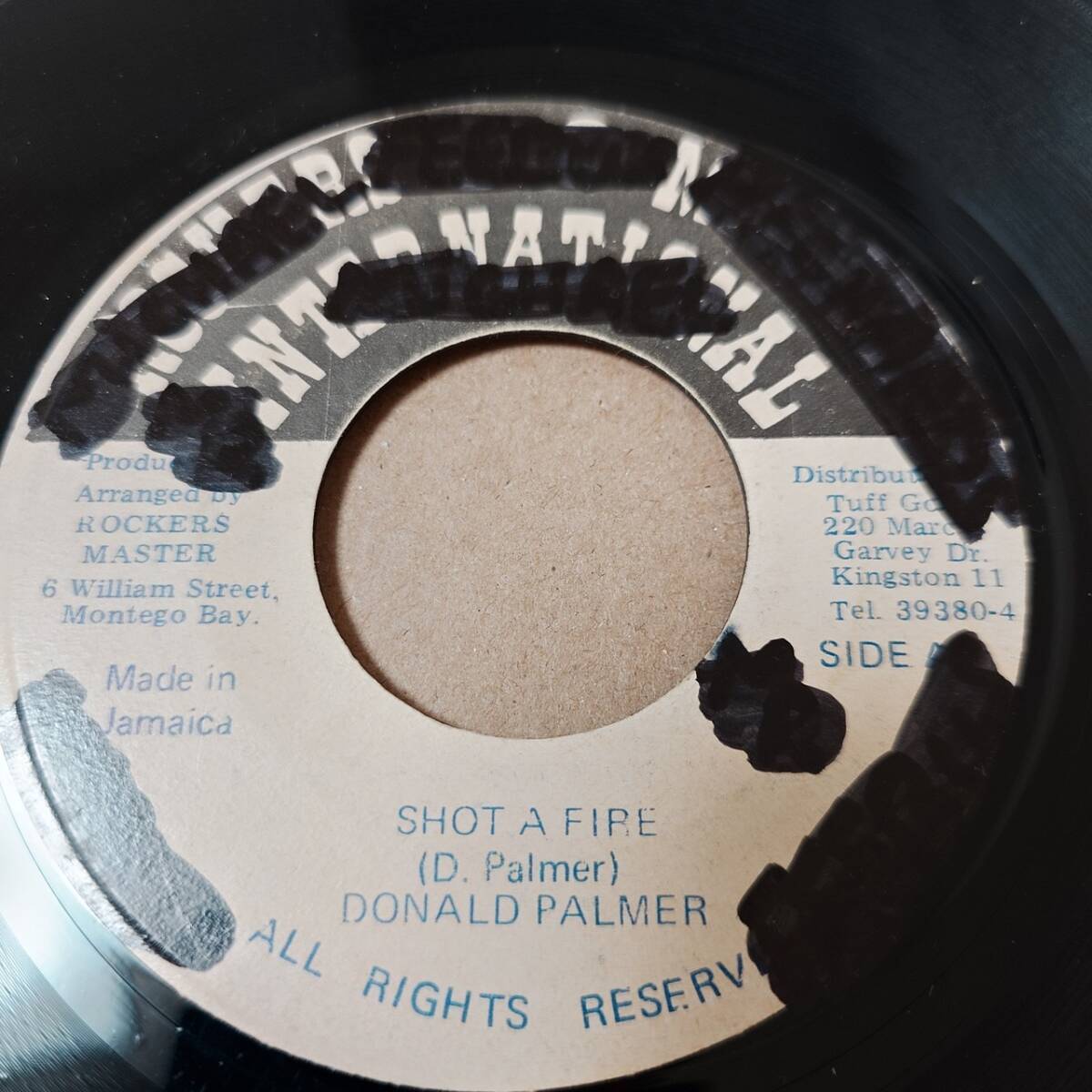 Donald Palmer - Shot A Fire / 激ヤバ！！ // Rockers Master International 7inch / 早口 / AA4628