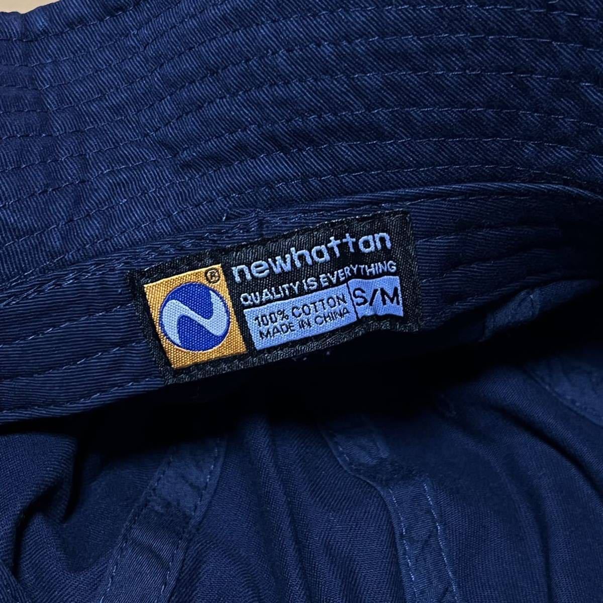 NEWHATTAN ツイルコットン ネイビー S/Mサイズ メトロハット バケハ ニューハッタン 帽子 紺色 NAVY★_画像3