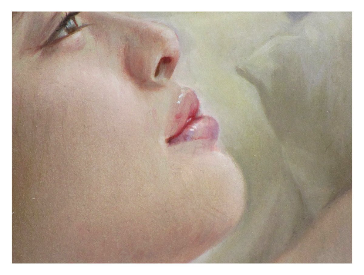 祥【真作】中島健太「云の丘の気配(仮題)」洋畫スクエア3號(hào) サイン有 スーパーリアリズム 直筆 一點(diǎn)もの【ギャラリー祥】