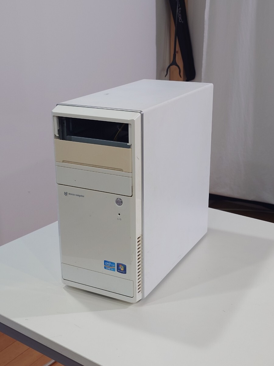 【断捨離1円~売り切り】Sandy Bridge搭載!Mouse Computer (Core i7/16GB/NVIDIA Quadro 600/HDD無し)電源後付け