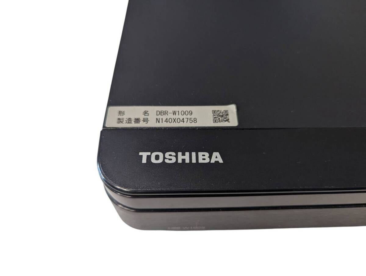 【美品】TOSHIBA REGZA 東芝 レグザ DBR-W1009 ブルーレイディスクレコーダー ブルーレイレコーダー 2020年制 リモコン付き