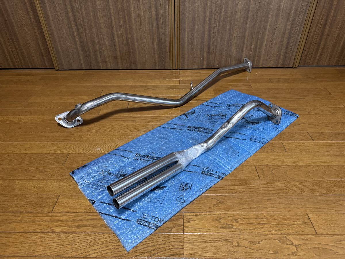 ◎希少◎良品 ダイハツ L275 ミラ ダブル ストレート マフラー L575S コンテ L175S ムーヴ L375 タント L235s L455s L675s 社外 中間 リア