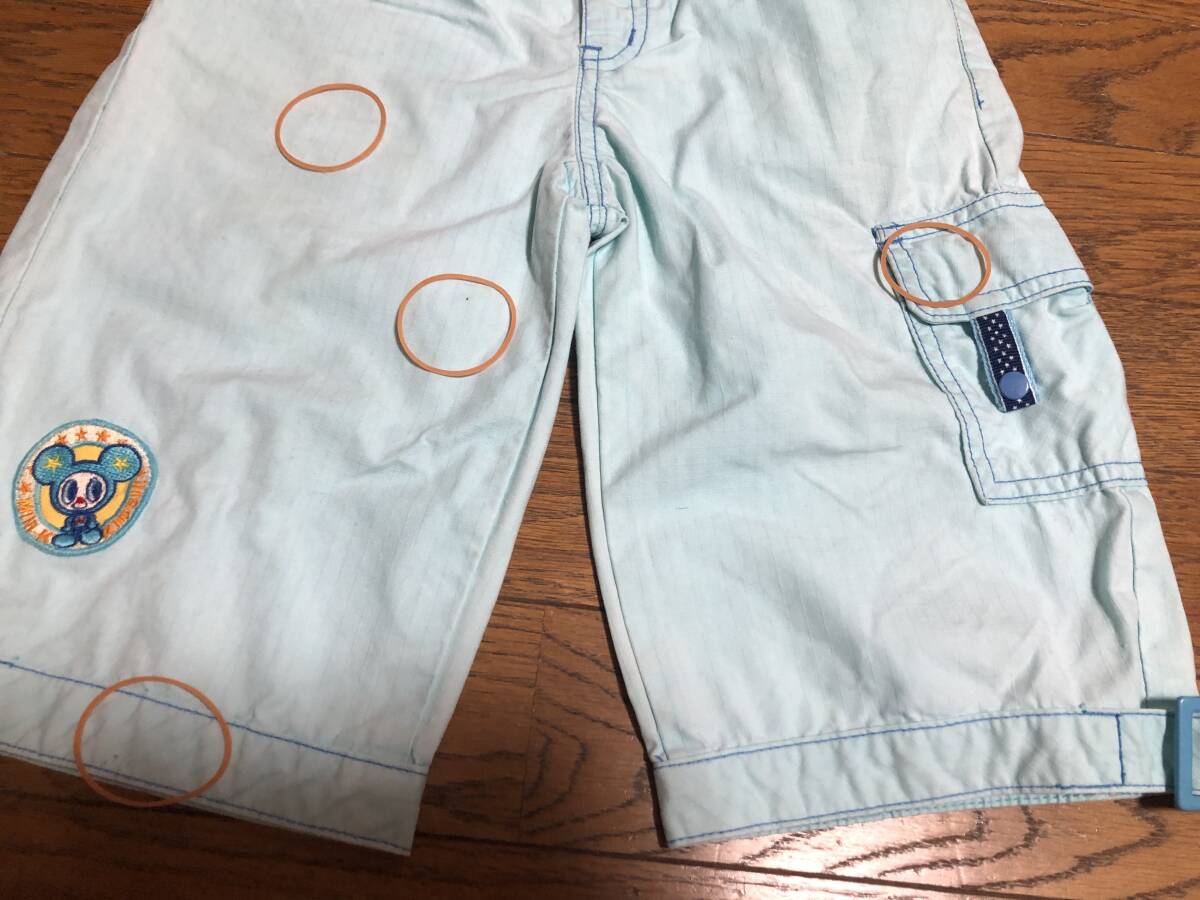ミニK 半ズボン 130センチ 難あり/MINI-K ズボン シャツ ジャンパー ミキハウス ダブル_画像4