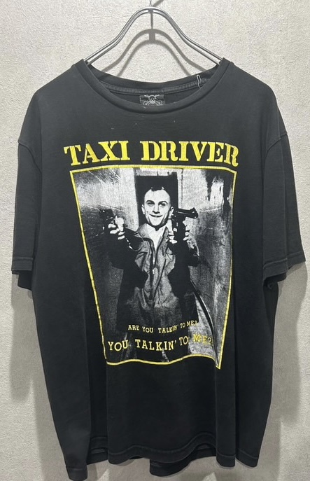 レア 00s TAXI DRIVER taxi driver タクシードライバー vintage tシャツ タイブート 古著 映畫 Tシャツ フェード movie