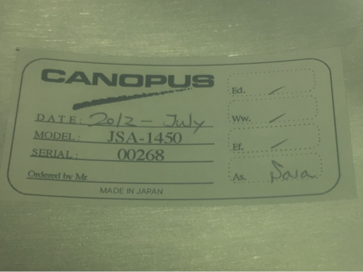 1円 カノウプス 刃 JSA-1450スネアドラム DATE 2012-July 14インチ 日本制 打楽器 ケース付き ドラム関連用品