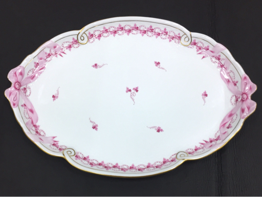 1円 ヘレンド パセリ?ピンク ティーポット カップ＆ソーサー プレート 他 食器 陶器 まとめ セット HEREND