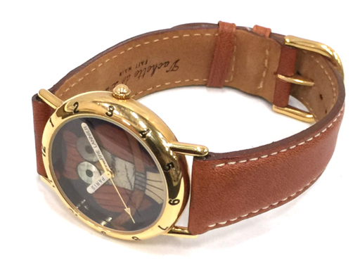 1円 ピエールラニエ クォーツ 腕時(shí)計(jì) 065.962 999本限定 フクロウ ラウンドフェイス 未稼働 保存箱付 Pierre Lannier