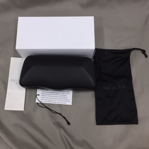 新品同様 BALENCIAGA サングラス レディース BH8-BB0069S-001-INT-SUN-LDY 53□23-135 アイウェア 度なし 未使用品_画像9