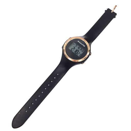 PANARS デジタルウォッチ クォーツ 腕時計 ブラック 稼働品 ユニセックス 付属品あり ファッション小物_画像4