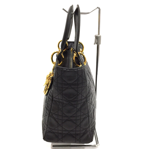 クリスチャンディオール レディディオール カナージュ ハンドバッグ ショルダーストラップ付 ブランドバッグ QH101-6