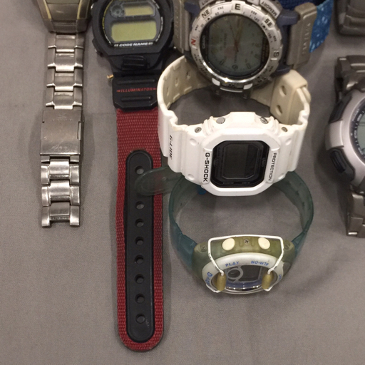 1円 カシオ G-SHOCK フロッグマン DW-9900 他 PROTREK PRG-50 / Baby-G BGM-120 等 CASIO 腕時計 9點(diǎn) まとめ A20688