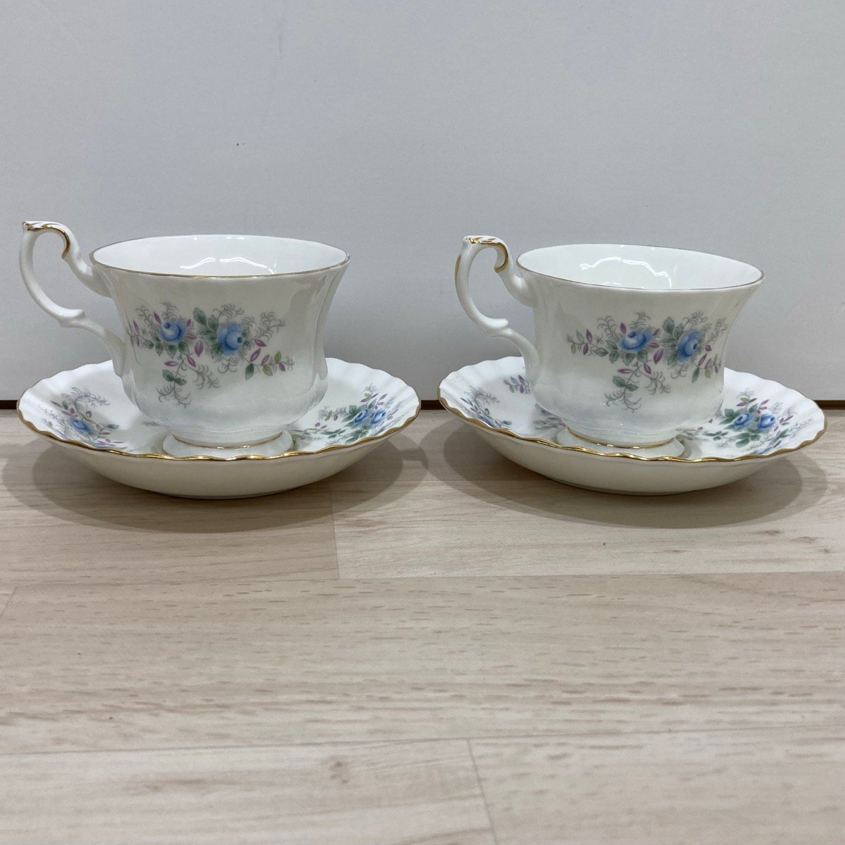 ROYAL ALBERT Blue Blossom カップ&ソーサー 2点セット[E0055]_画像1