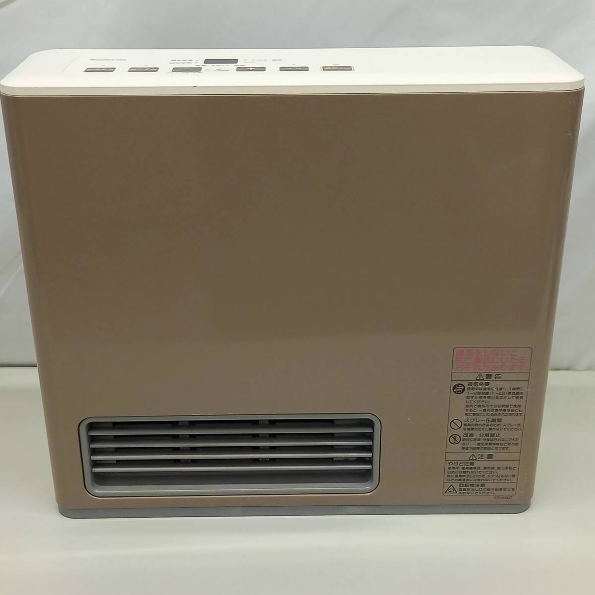 ノーリツ ガスファンヒーター GFH-2404S（N)140-5872 都市ガス用 12A・13A用 暖房機 2017年製【中古品】の画像1