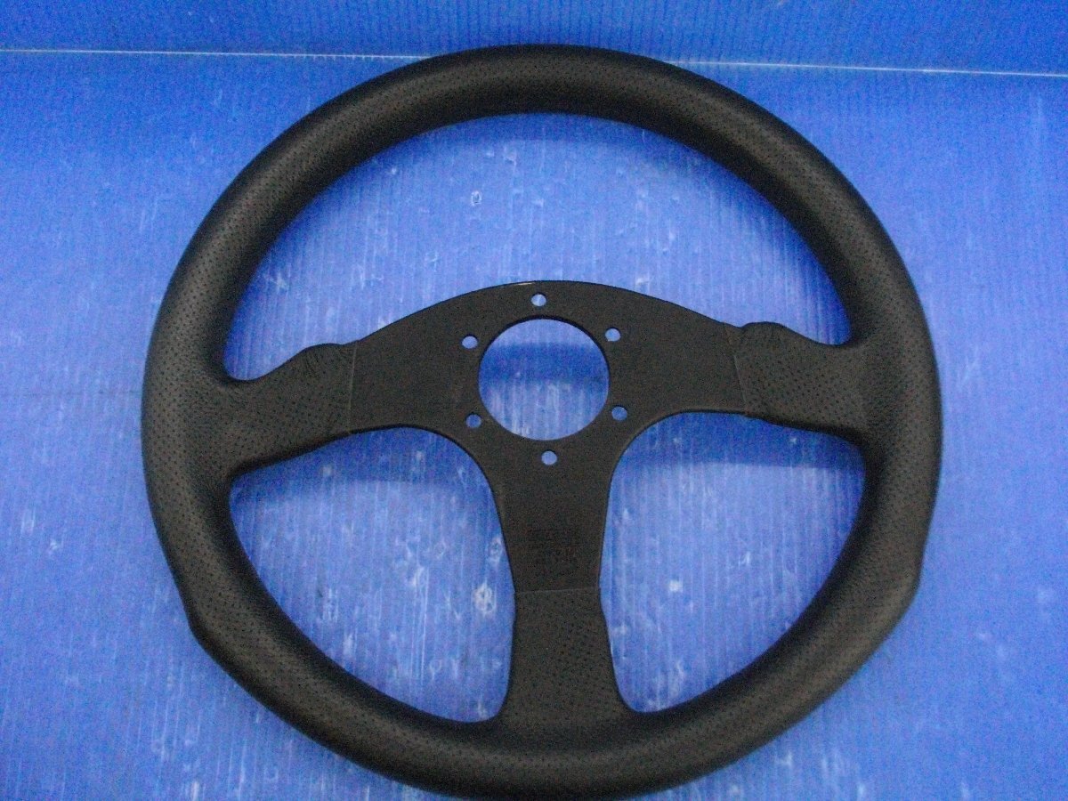 S【1033】momo モモ COMPETITION レザーステアリング 35φ ホーンボタン 中古品 コンペティション_画像6