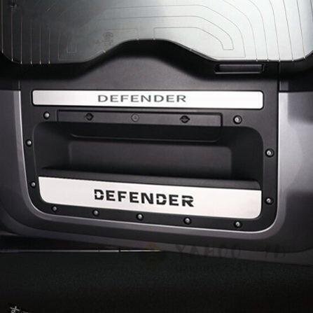 ランドローバー ディフェンダー ドアポケット カバー 2枚セット ステンレス