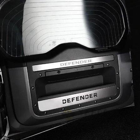 ランドローバー ディフェンダー ドアポケット カバー 2枚セット ステンレス