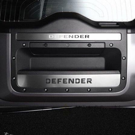 ランドローバー ディフェンダー ドアポケット カバー 2枚セット ステンレス