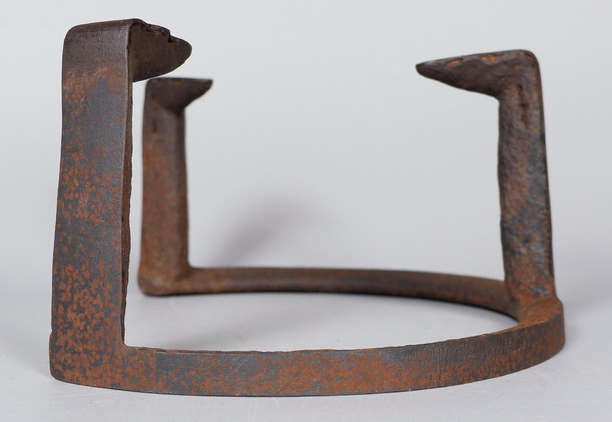 【MKA】人間国宝　角谷一圭　中爪　五徳　別造　共箱　風炉用　茶道具　真作保証_画像5