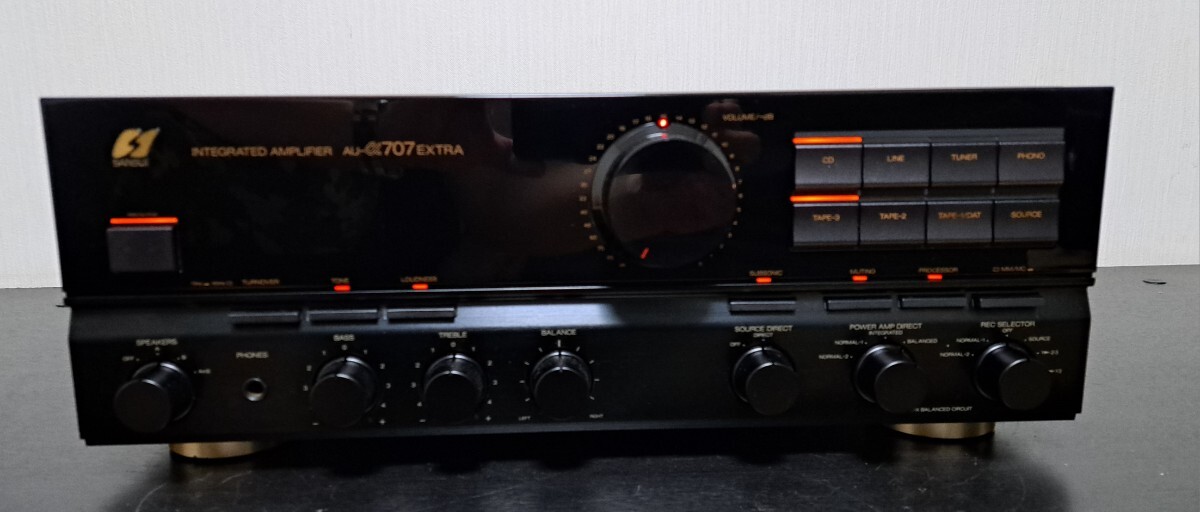 【売切り】SANSUI AU-α707 EXTRA ～セレクターゴムベルト交換で音出ました～_画像2