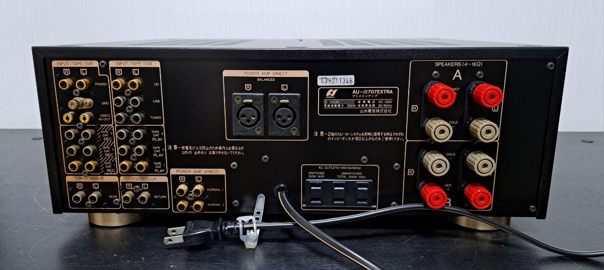 【売切り】SANSUI AU-α707 EXTRA ～セレクターゴムベルト交換で音出ました～_画像7