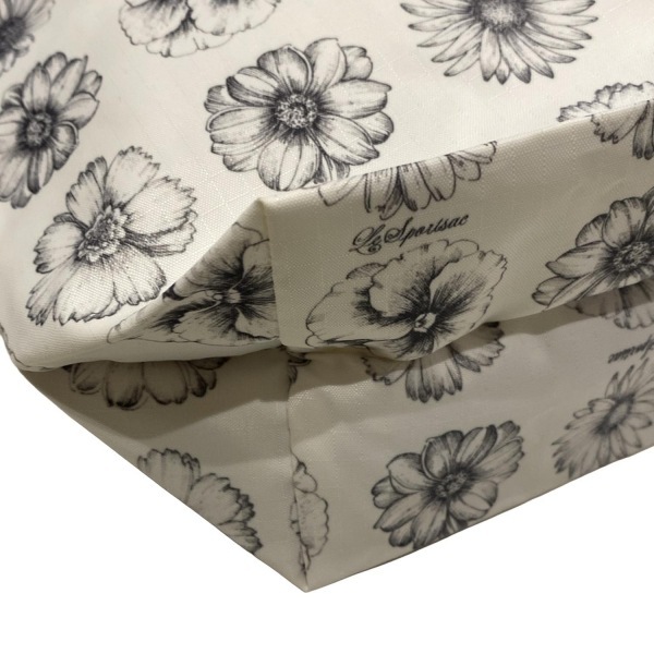 レスポートサック LESPORTSAC ショルダーバッグ - アイボリー×黒 花柄 バッグ_画像5