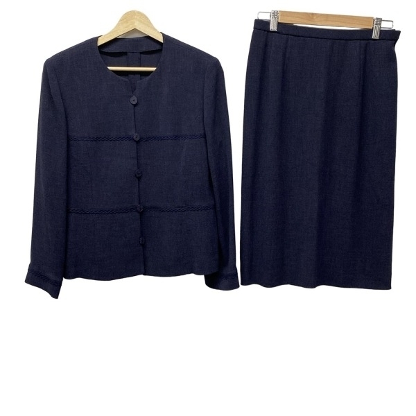 レリアン Leilian スカートスーツ - ダークネイビー レディース 肩パッド レディーススーツ_画像1