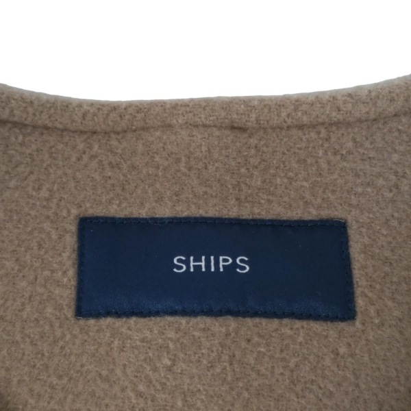  Ships SHIPS размер 36 S - бежевый женский длинный рукав /Bellandi SUPER130 ткань / no color / короткий / Zip выше / осень / зима прекрасный товар 