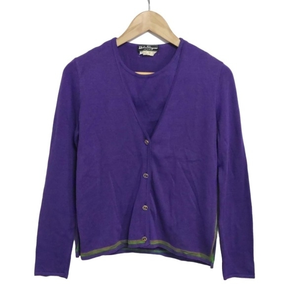  Salvatore Ferragamo FERRAGAMO/SalvatoreFerragamo ансамбль - лиловый × зеленый × хаки женский tops 