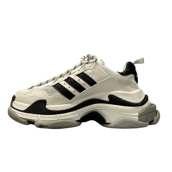 バレンシアガ BALENCIAGA スニーカー 37 710020 トリプルS 白×黒 レディース adidasコラボ 靴_画像3