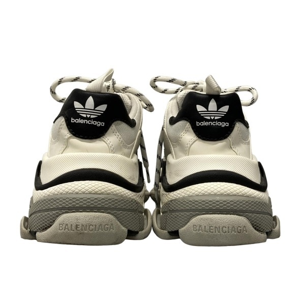 バレンシアガ BALENCIAGA スニーカー 37 710020 トリプルS 白×黒 レディース adidasコラボ 靴_画像6