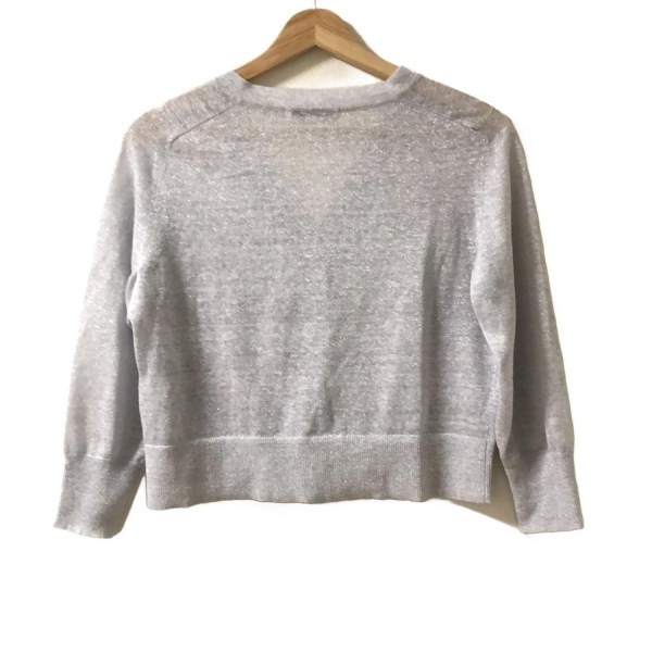  Anayi ANAYI кардиган размер 38 M - голубой серый женский 7 минут рукав / лен ./ ламе прекрасный товар tops 