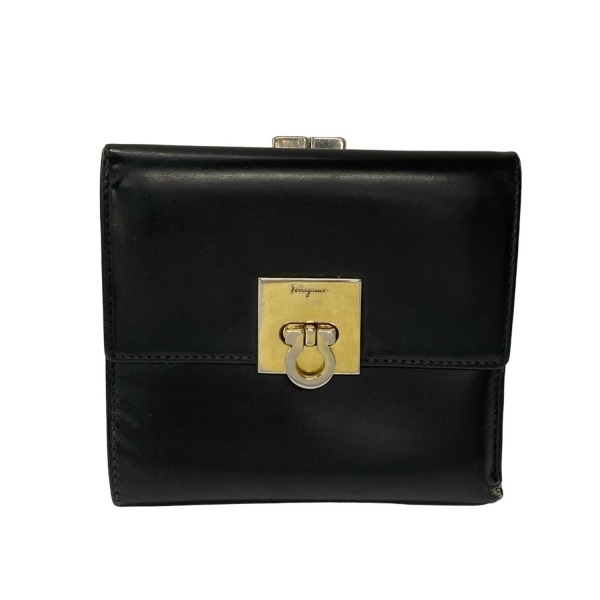 Salvatore Ferragamo FERRAGAMO/SalvatoreFerragamo 3. складывать кошелек / Mini / compact gun chi-ni кожа чёрный камыш . кошелек Salvatore Ferragamo FERRAGAMO/SalvatoreFerragamo 3. складывать кошелек / Mini / compact gun chi-ni кожа чёрный камыш . кошелек