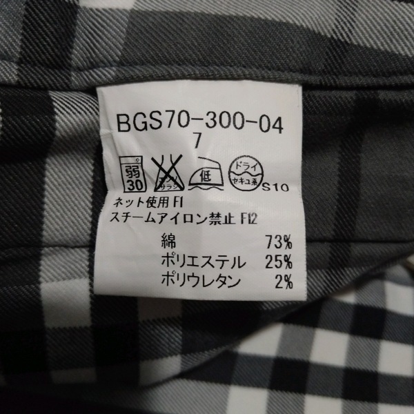 バーバリーゴルフ BURBERRYGOLF ミニスカート サイズ7 S - グレー×白×ダークグレー レディース チェック柄 美品 ボトムス