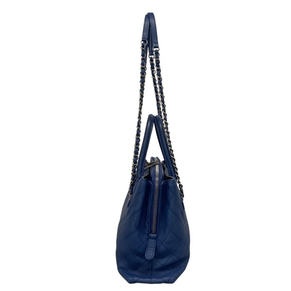 シャネル CHANEL ハンドバッグ ワイルドステッチ ブルー 2WAY/チェーンショルダー/ヴィンテージシルバー金具 バッグ