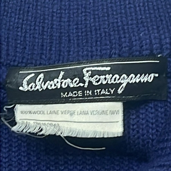  Salvatore Ferragamo FERRAGAMO/SalvatoreFerragamo размер S - темно-синий женский длинный рукав / вязаный / двойной / осень / зима пальто 