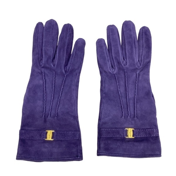  Salvatore Ferragamo FERRAGAMO/SalvatoreFerragamovala лиловый перчатка перчатки 