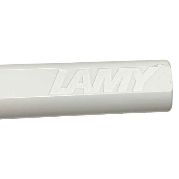 ラミー LAMY 万年筆 - 白×レッド インクあり(黒) ペン_画像2
